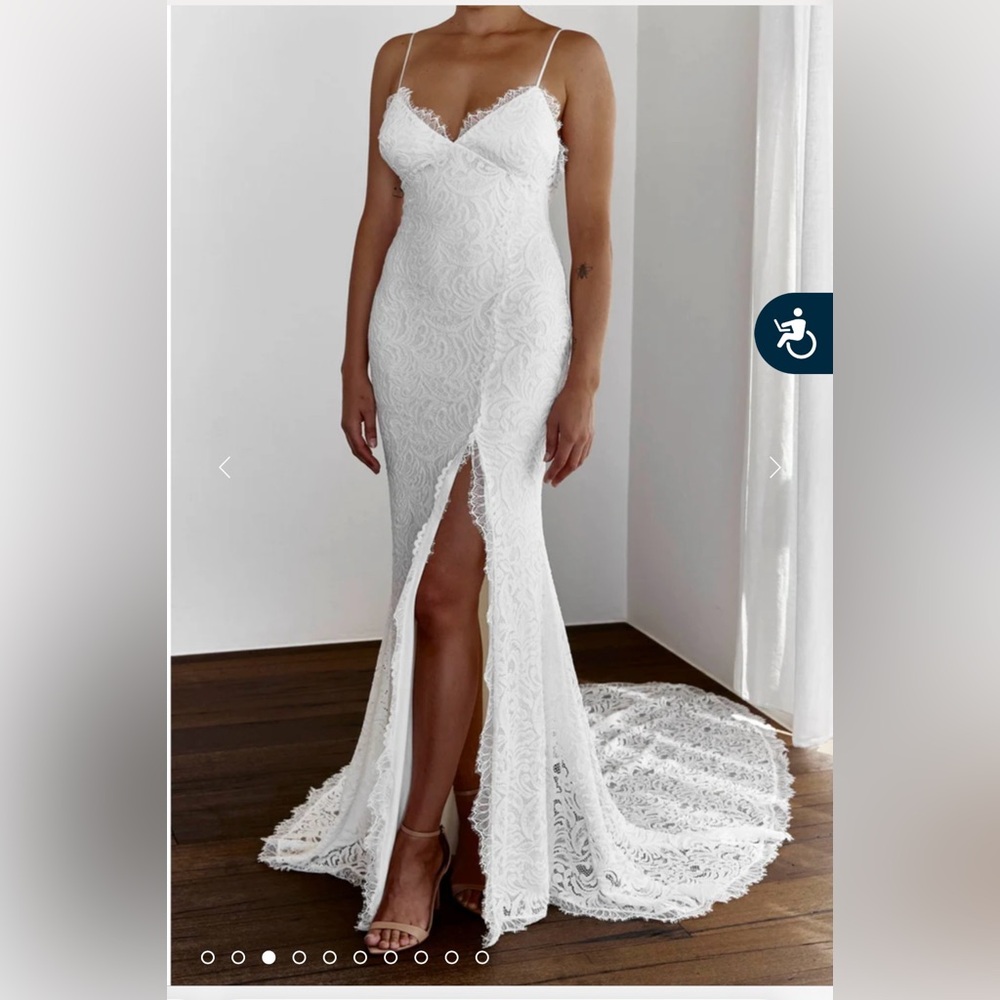 Grace Loves Lace White SOPHIA Bridal Gown with Slit